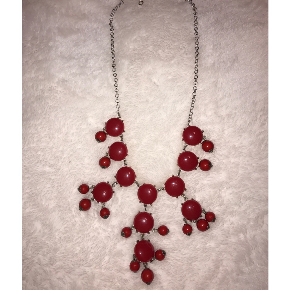 Red bubble necklace